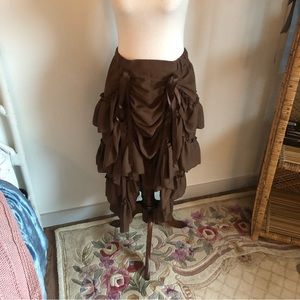 Brown renaissance style skirt